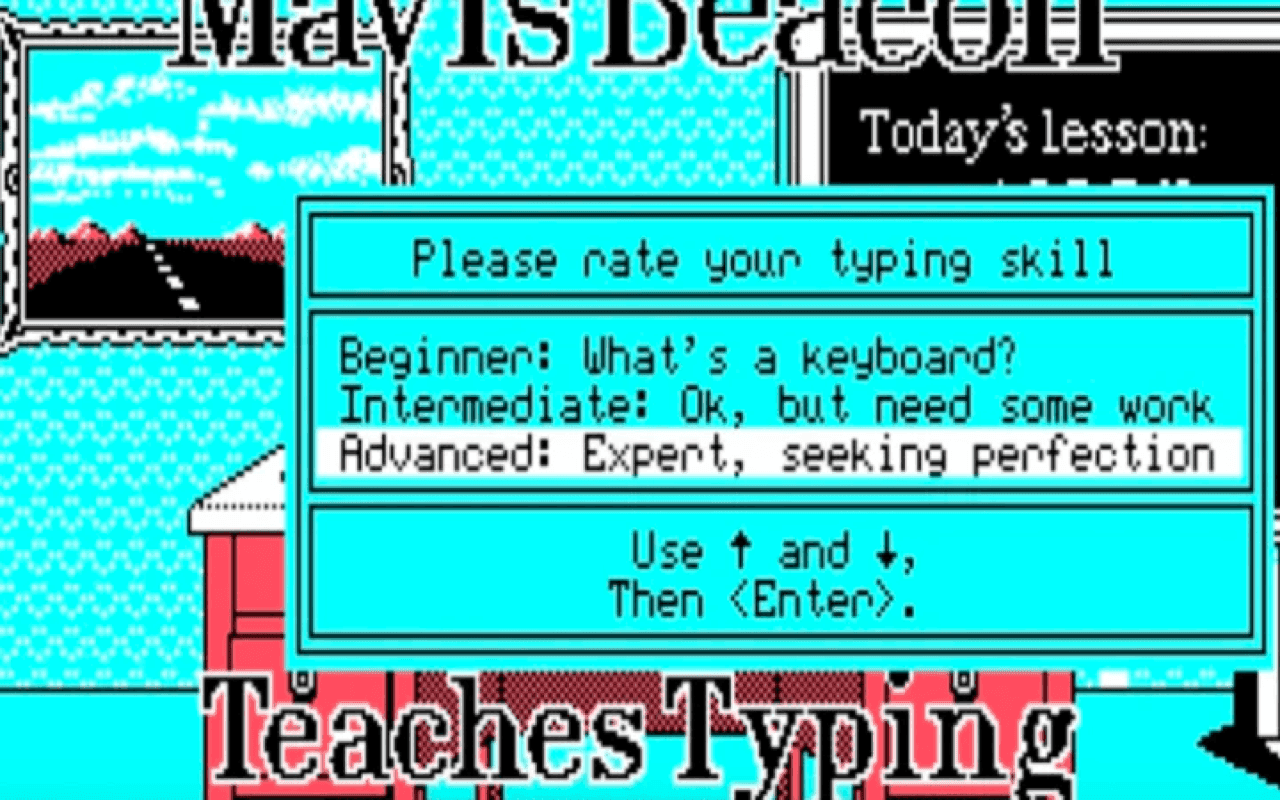 Gameplay screen of Mavis Beacon Teaches Typing! (7/8)