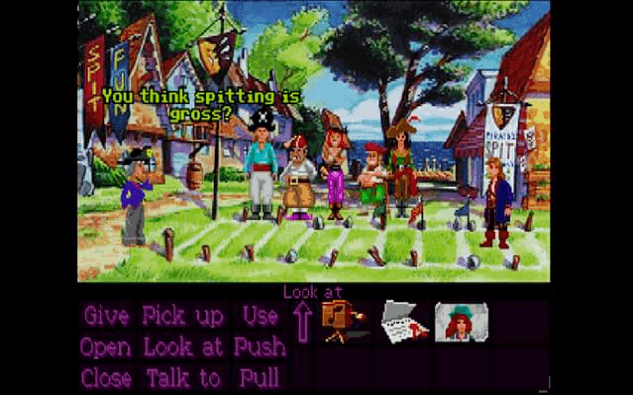Gameplay screen of Monkey Island 2: LeChuck's Revenge (4/8)
