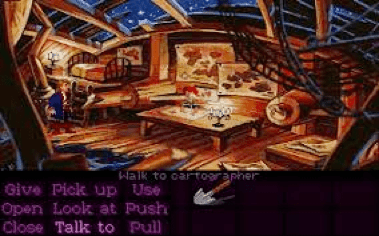 Gameplay screen of Monkey Island 2: LeChuck's Revenge (3/8)