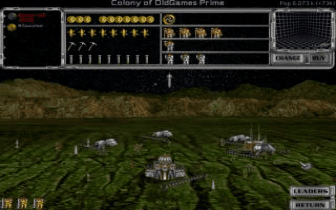 Gameplay screen of Master of Orion II: Battle at Antares (8/8)