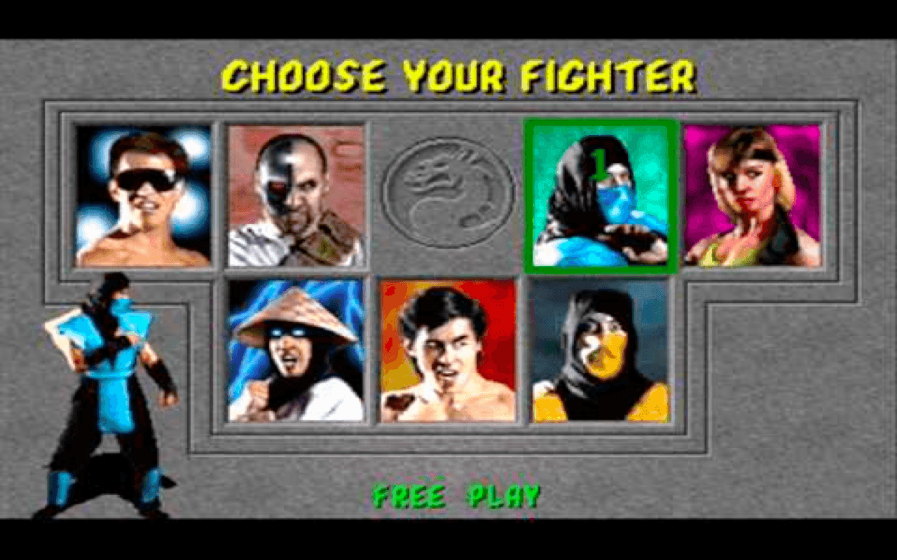 Gameplay screen of Mortal Kombat (3/8)