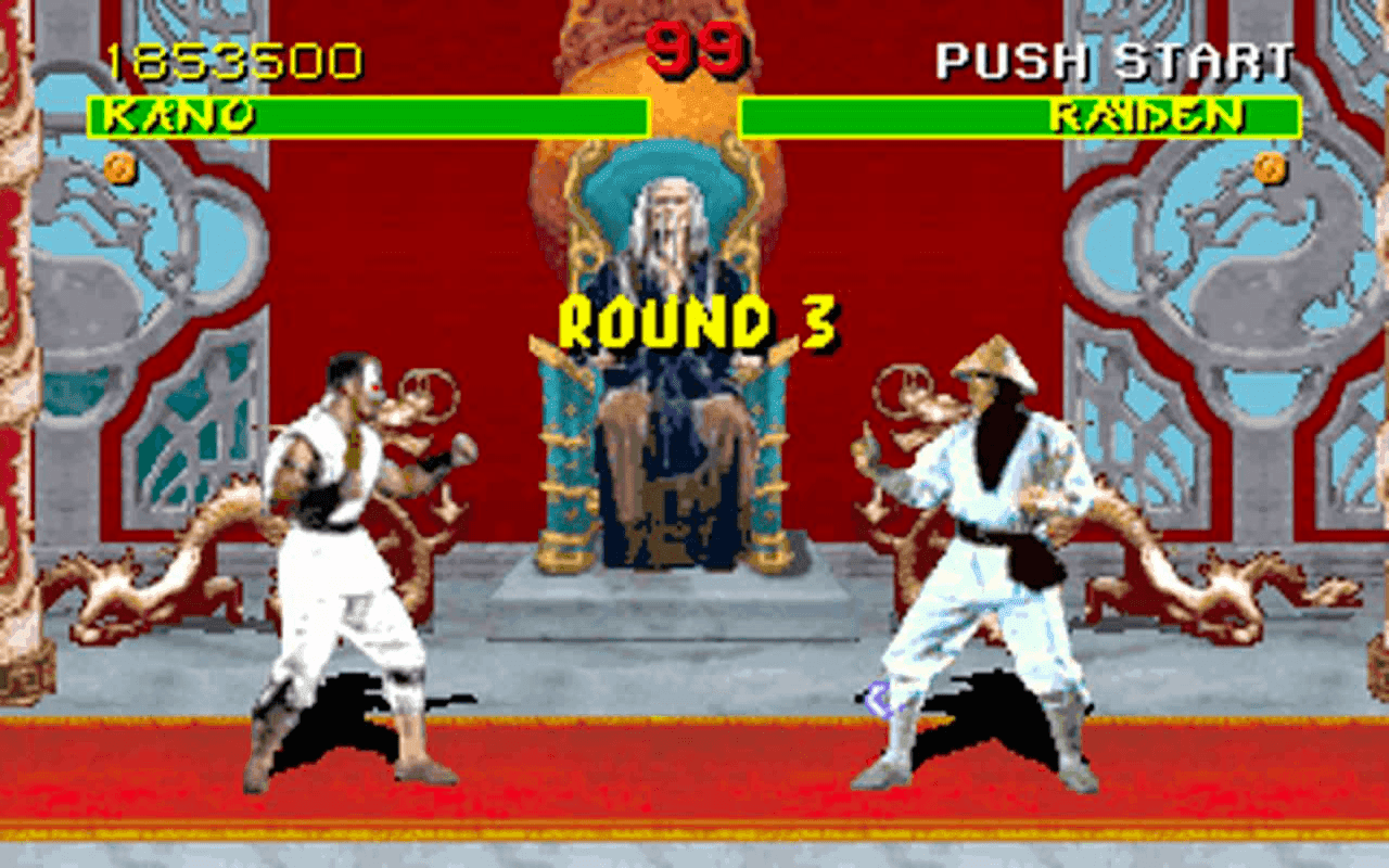 Gameplay screen of Mortal Kombat (4/8)