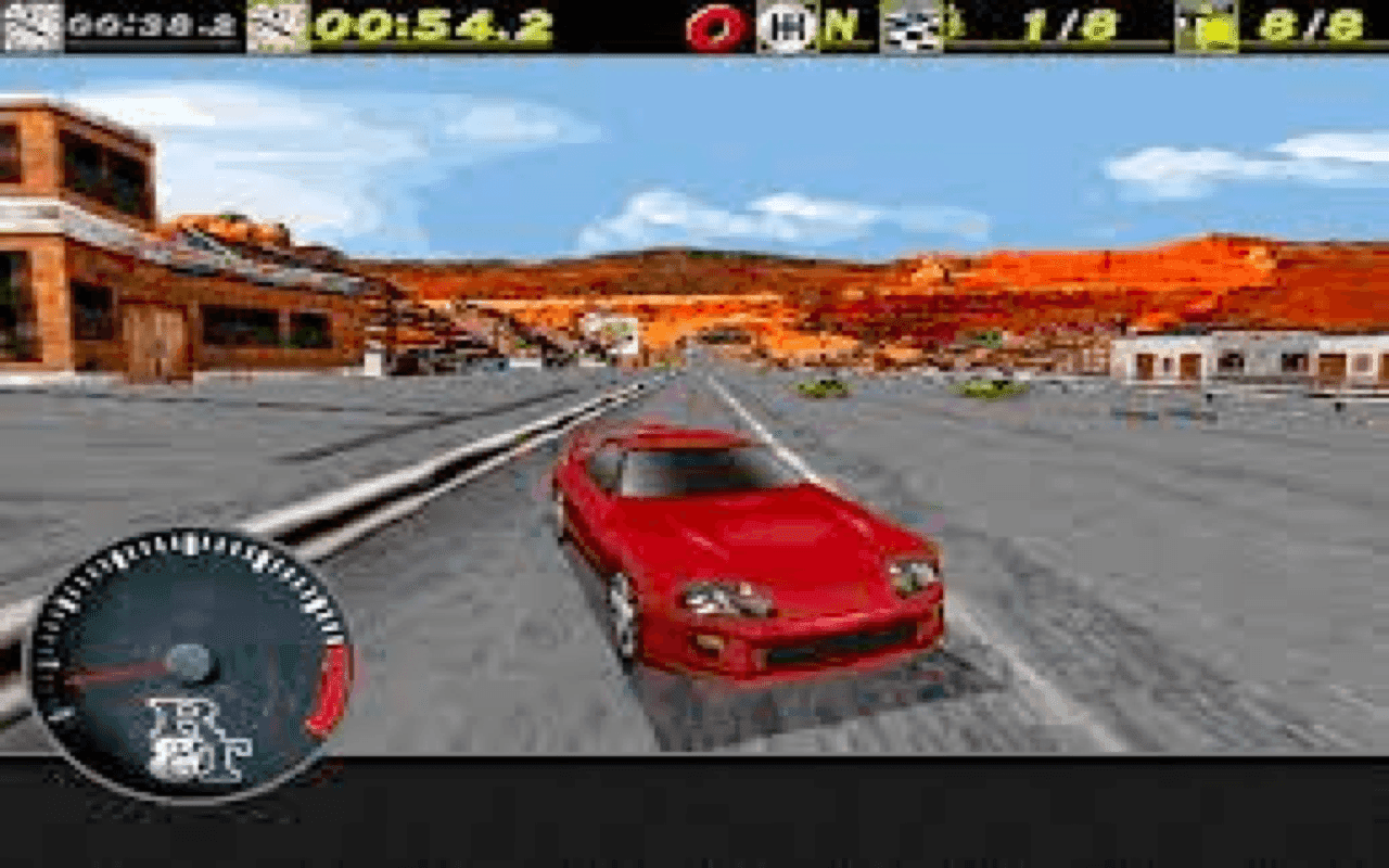 Gameplay screen of The Need for Speed (8/8)