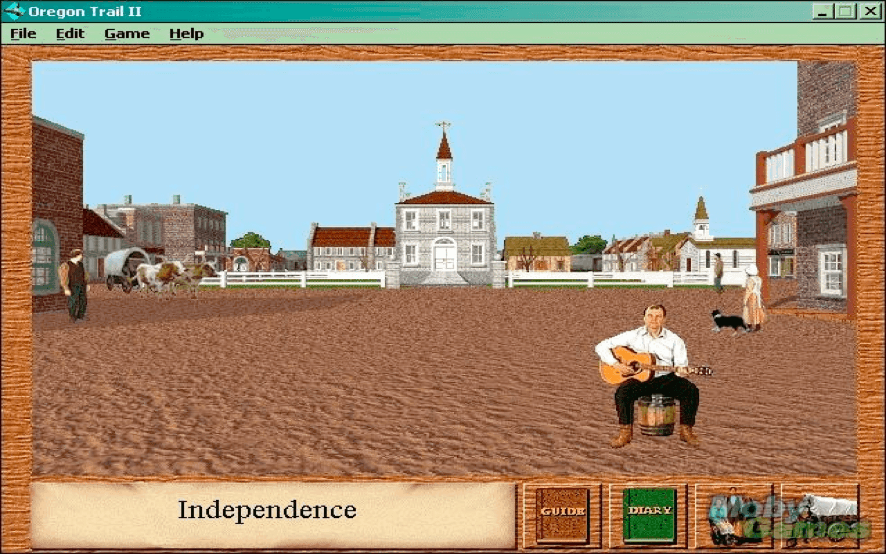 Gameplay screen of Oregon Trail II (5/8)