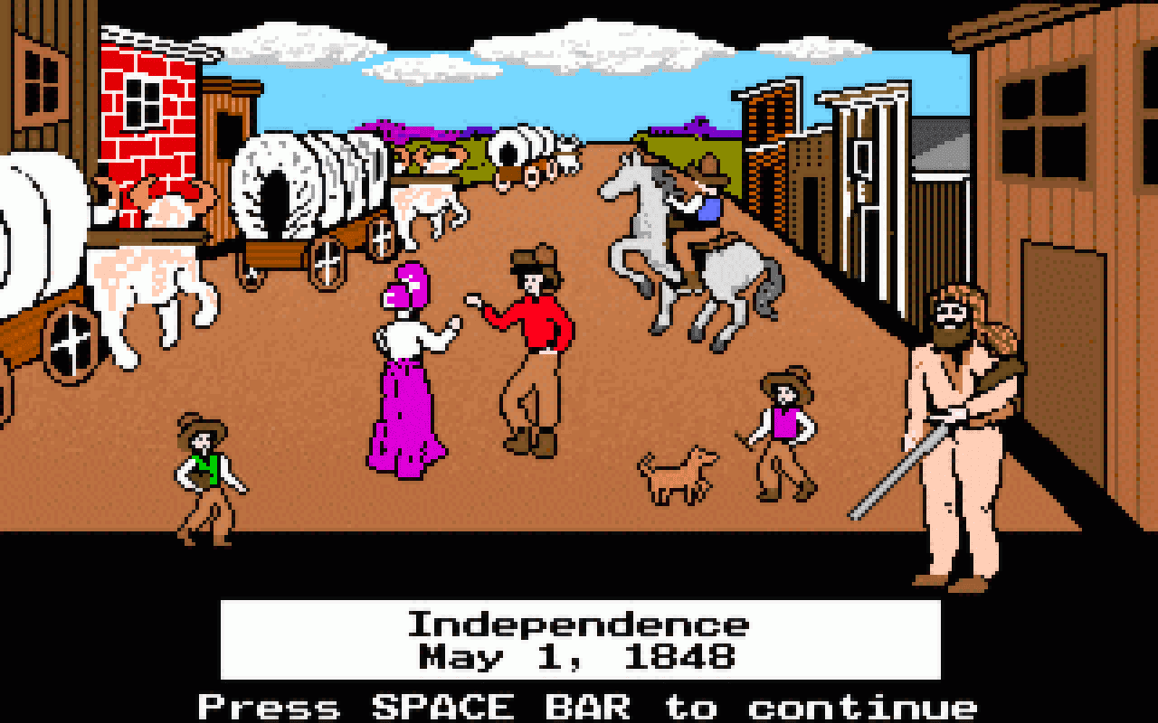 Gameplay screen of The Oregon Trail (8/8)