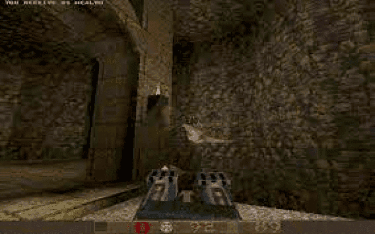 Gameplay screen of Quake (5/8)