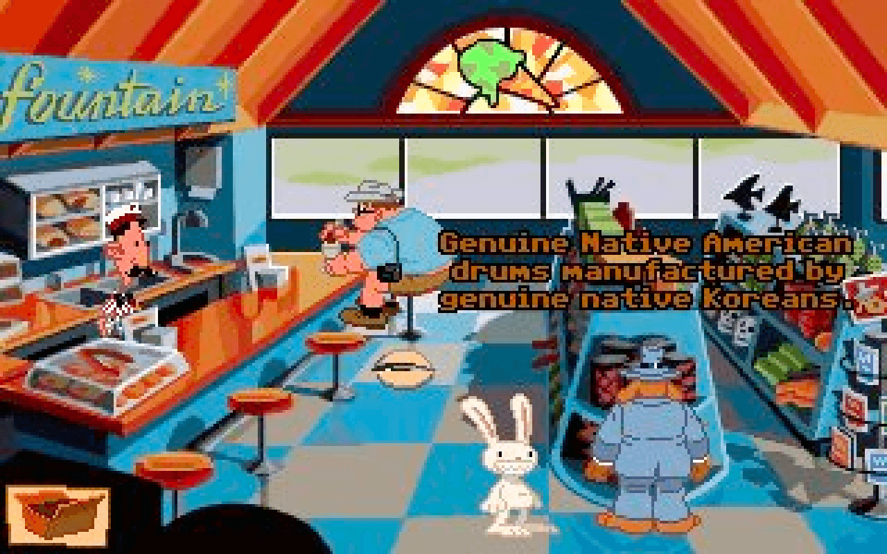 Gameplay screen of Sam & Max: Hit the Road (5/8)