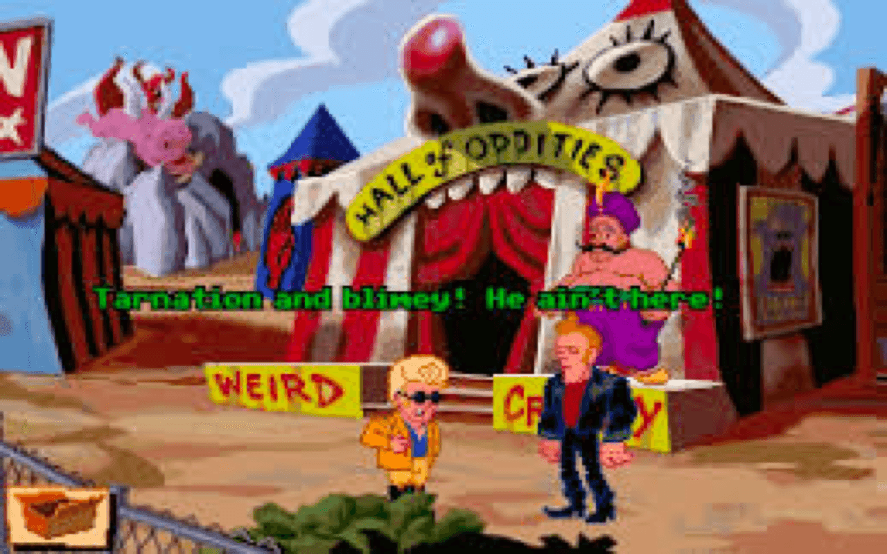 Gameplay screen of Sam & Max: Hit the Road (8/8)