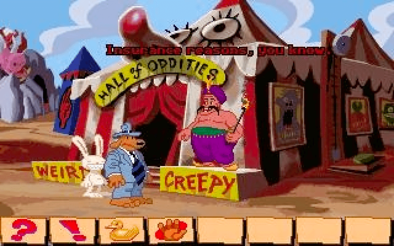 Gameplay screen of Sam & Max: Hit the Road (6/8)