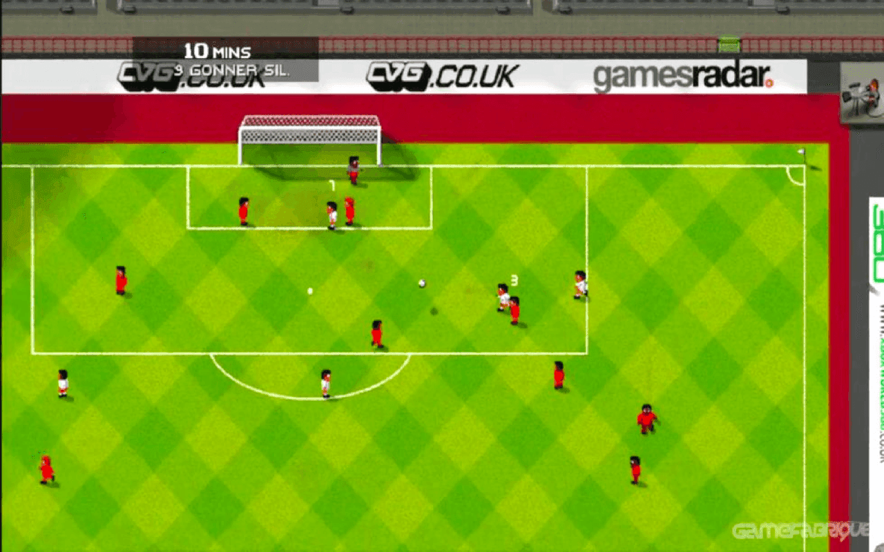 Gameplay screen of Sensible World of Soccer (5/8)