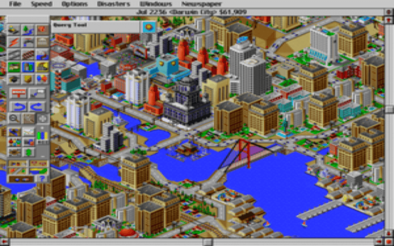 Gameplay screen of SimCity 2000 (5/8)