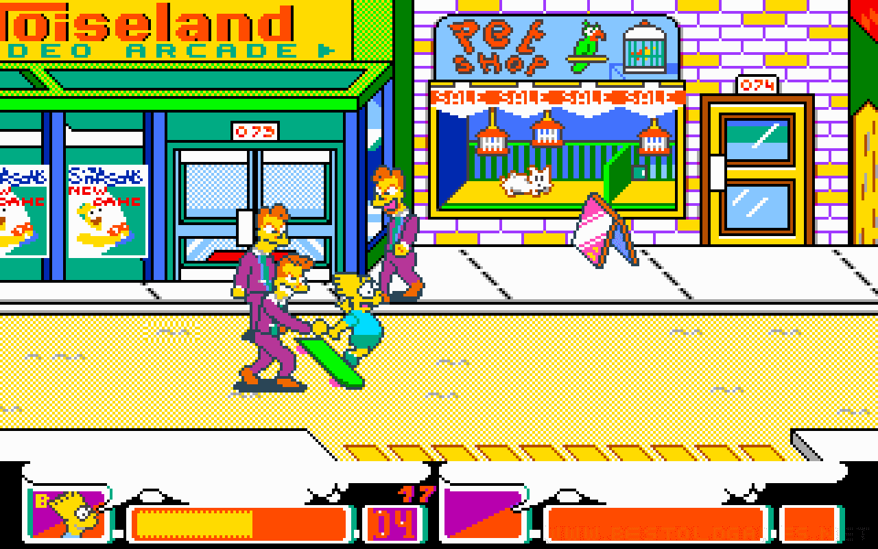 Gameplay screen of The Simpsons (3/8)
