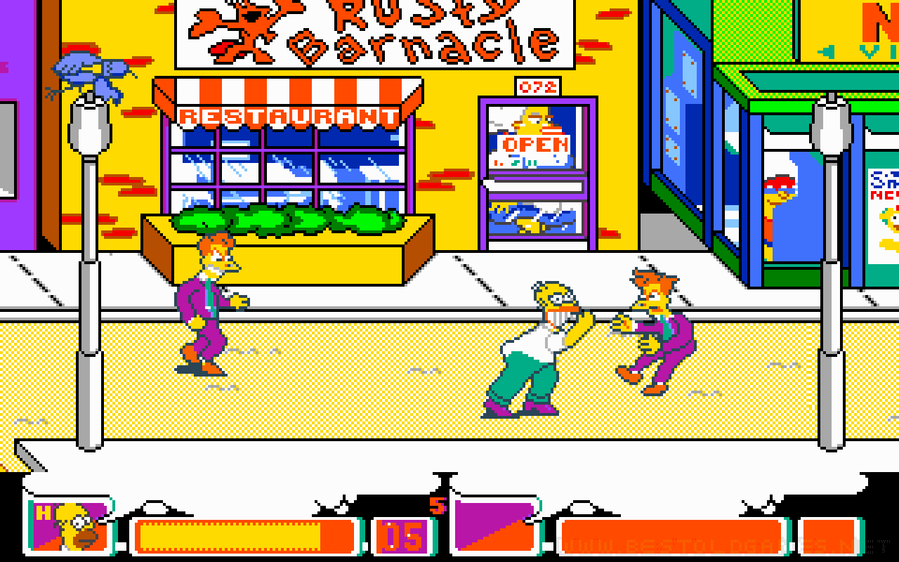 Gameplay screen of The Simpsons (4/8)