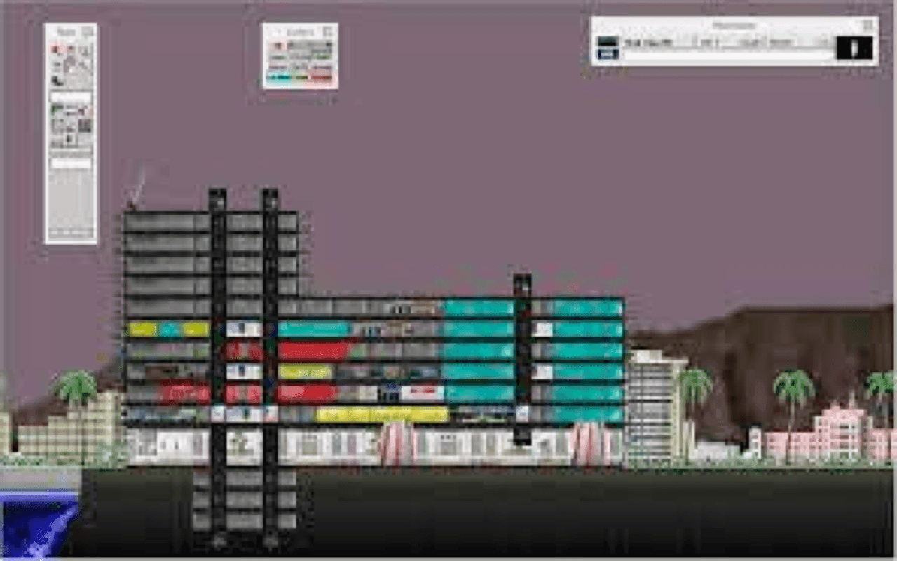 Gameplay screen of SimTower: The Vertical Empire (6/8)