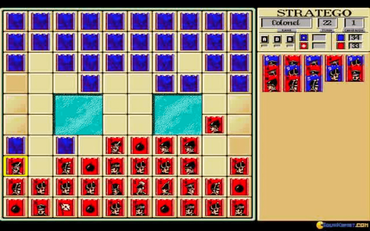 Gameplay screen of Stratego (6/8)