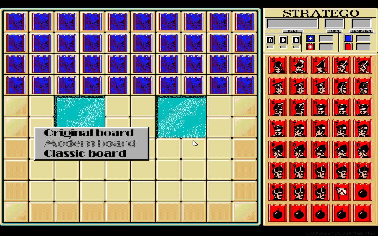 Gameplay screen of Stratego (2/8)
