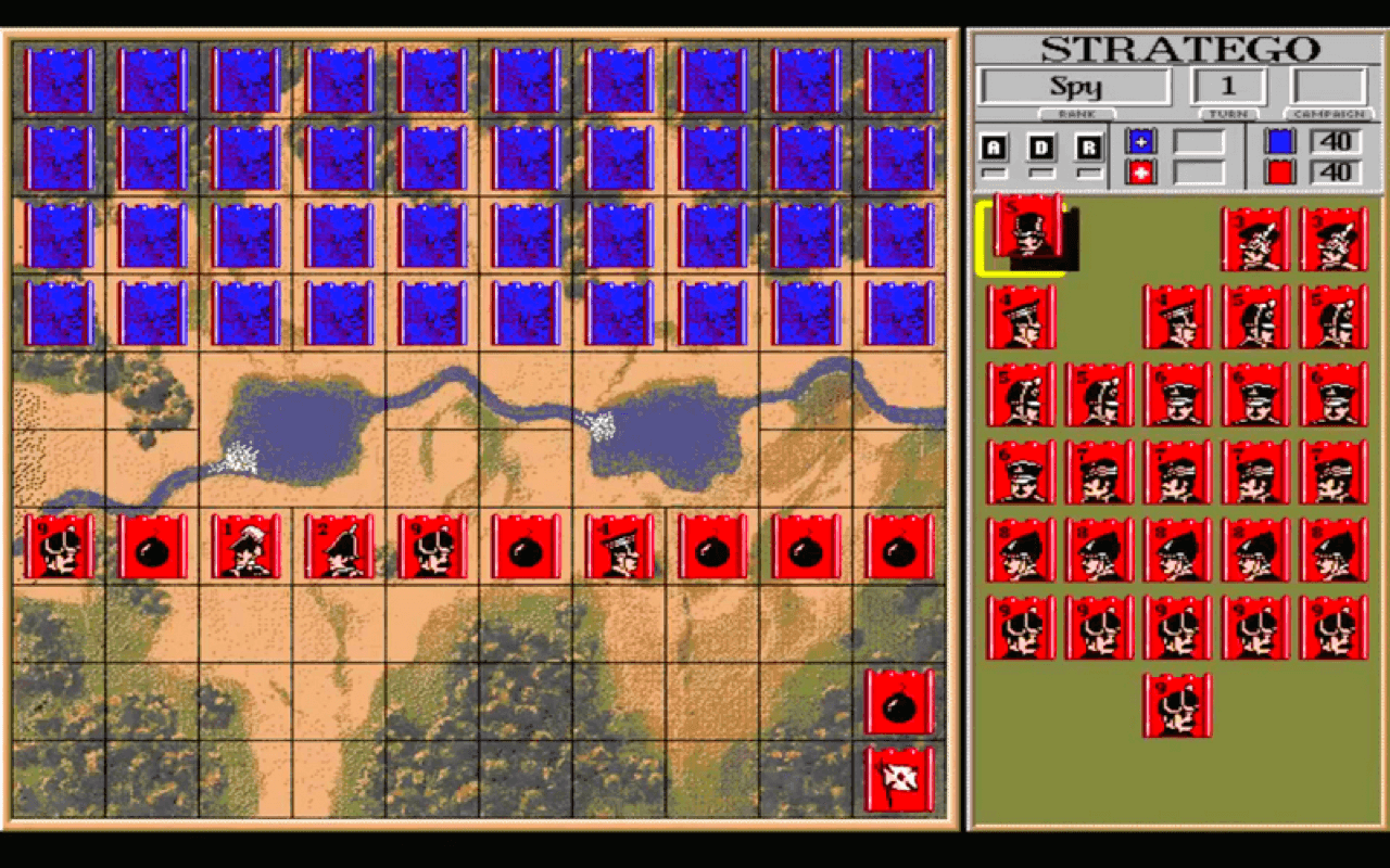 Gameplay screen of Stratego (8/8)
