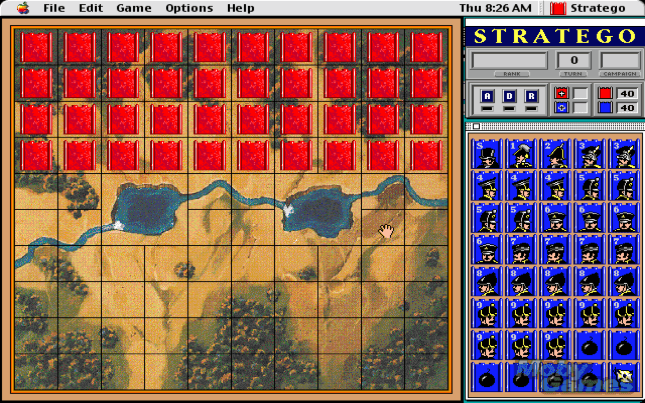 Gameplay screen of Stratego (5/8)
