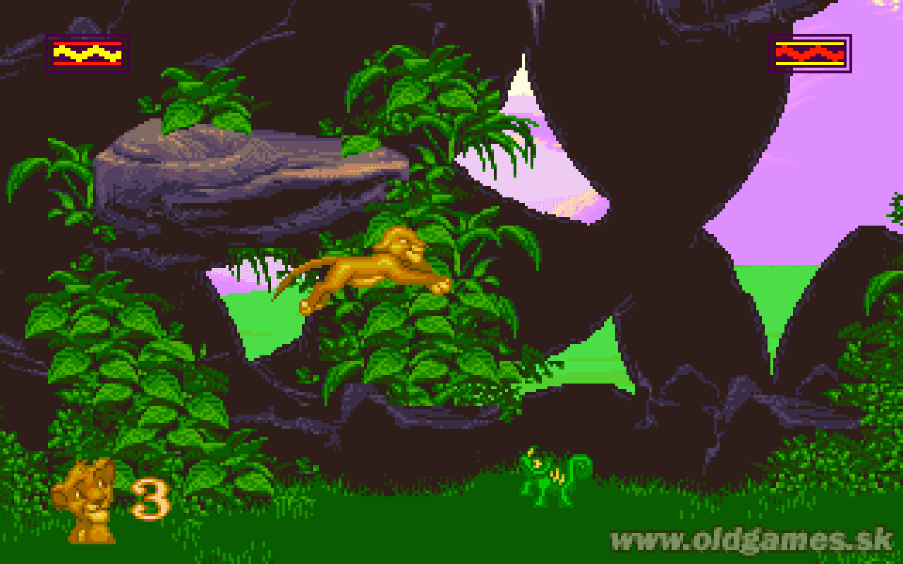 Gameplay screen of The Lion King (4/8)