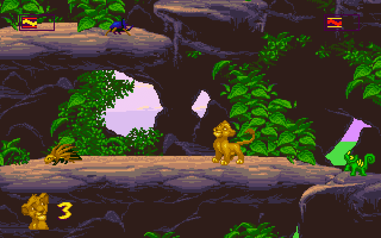Gameplay screen of The Lion King (2/8)