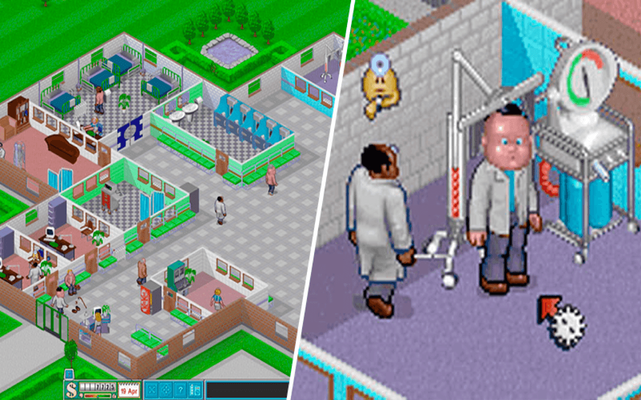Gameplay screen of Theme Hospital (4/8)