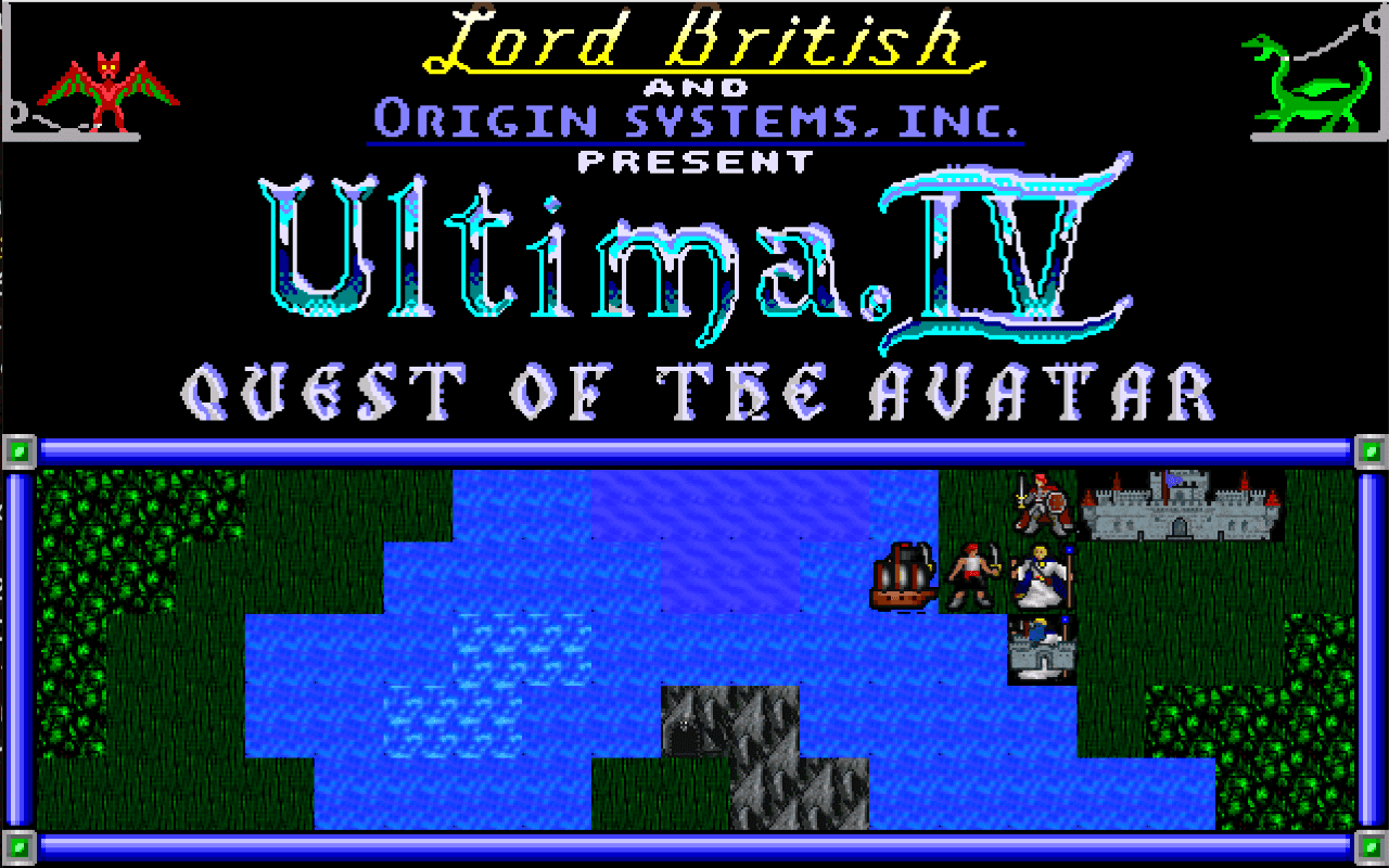 Gameplay screen of Ultima IV: Quest of the Avatar (5/8)