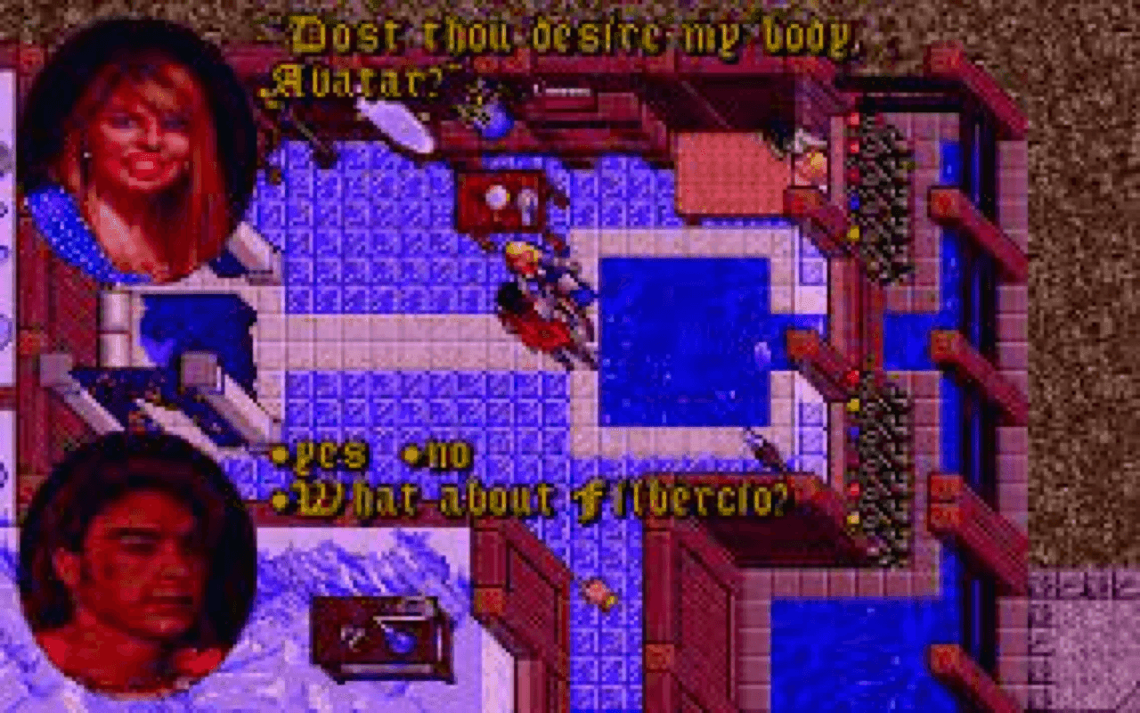 Gameplay screen of Ultima VII: Part Two - Serpent Isle (8/8)