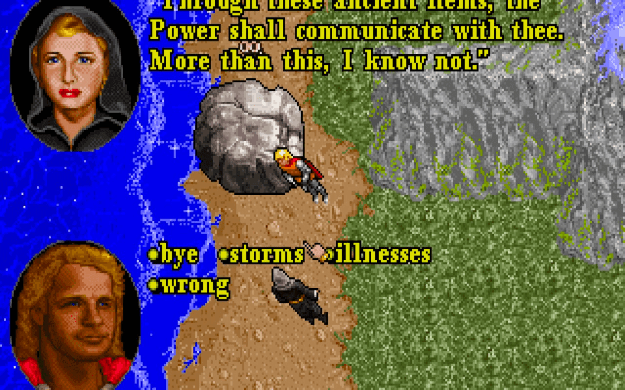 Gameplay screen of Ultima VII: Part Two - Serpent Isle (6/8)
