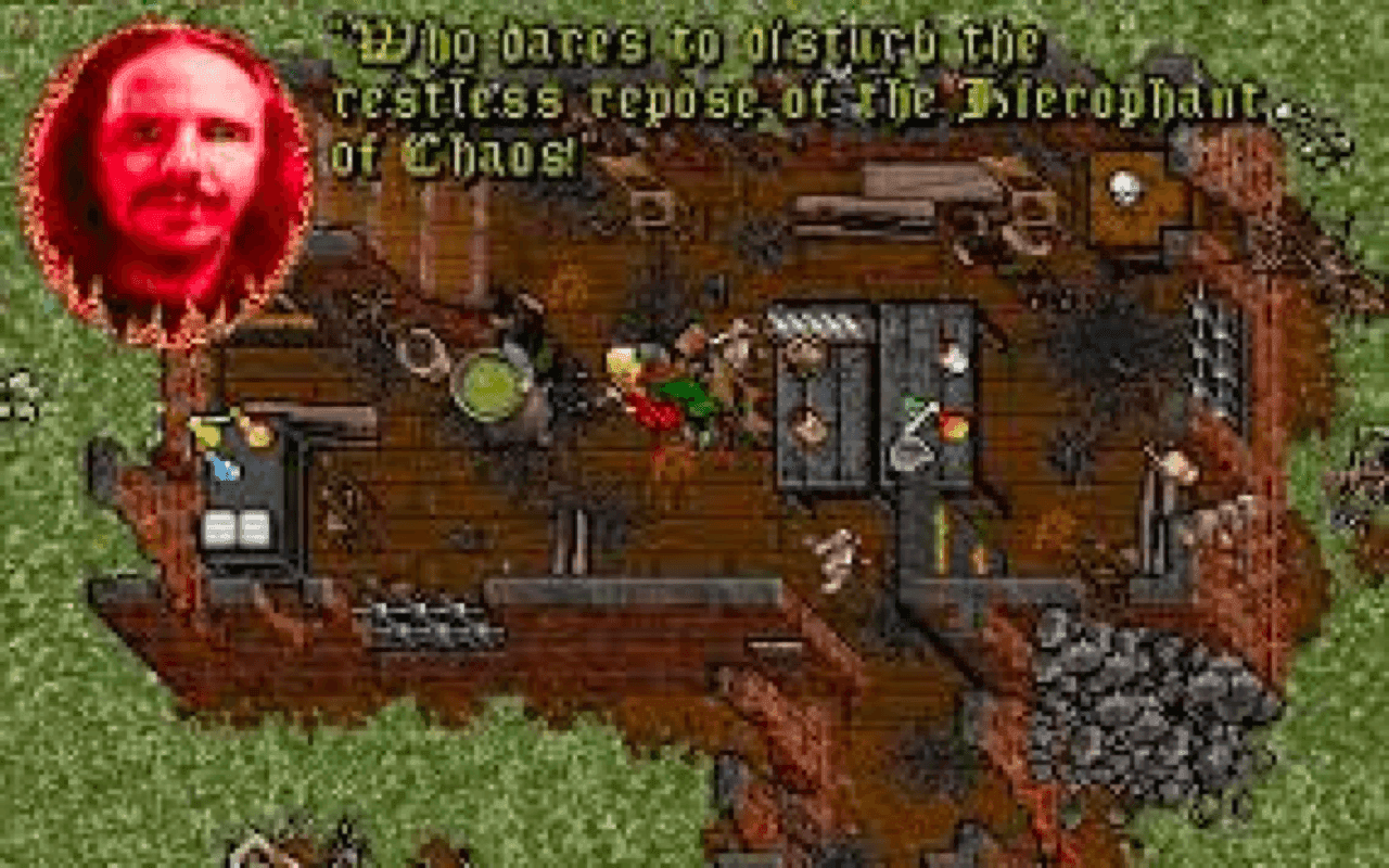 Gameplay screen of Ultima VII: Part Two - Serpent Isle (7/8)