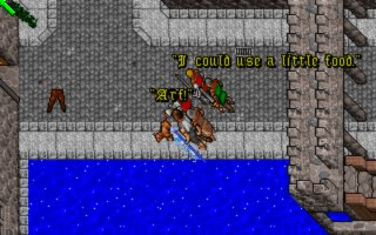 Gameplay screen of Ultima VII: Part Two - Serpent Isle (5/8)