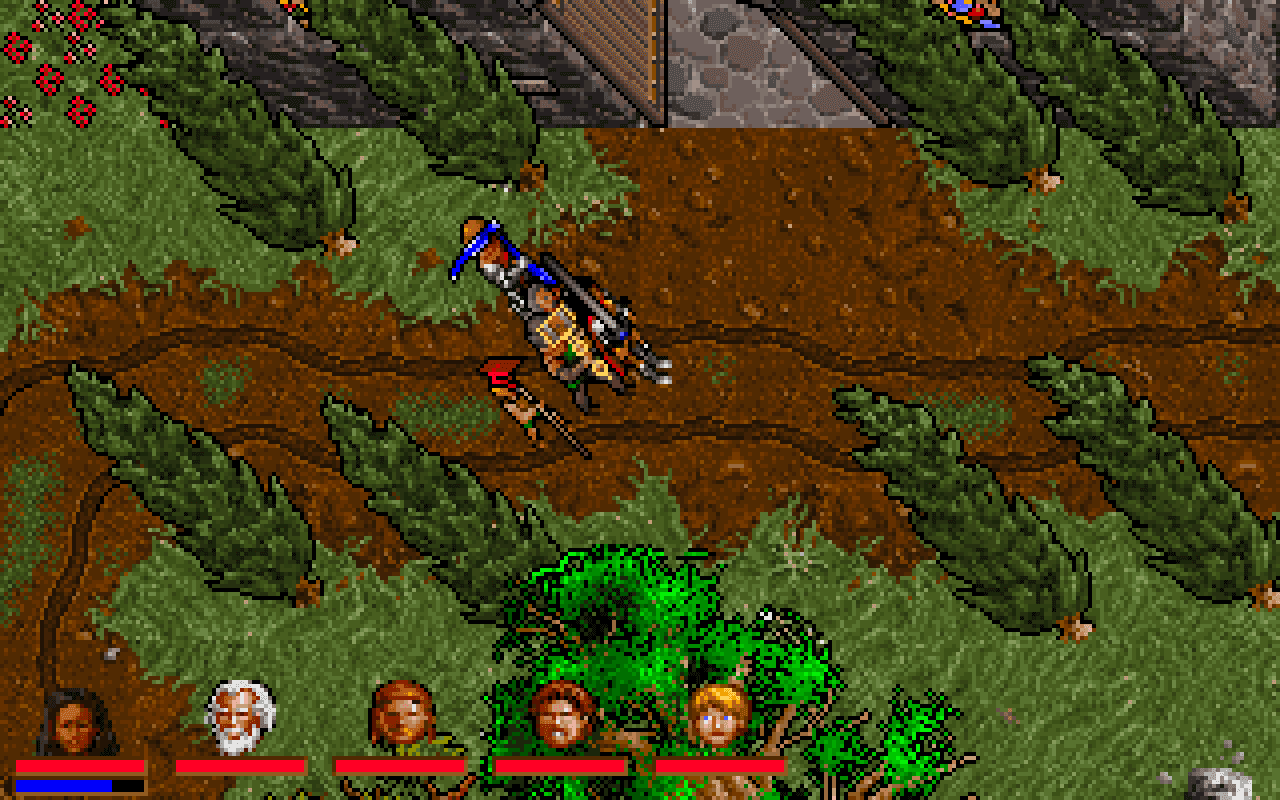 Gameplay screen of Ultima VII: The Black Gate (1/8)