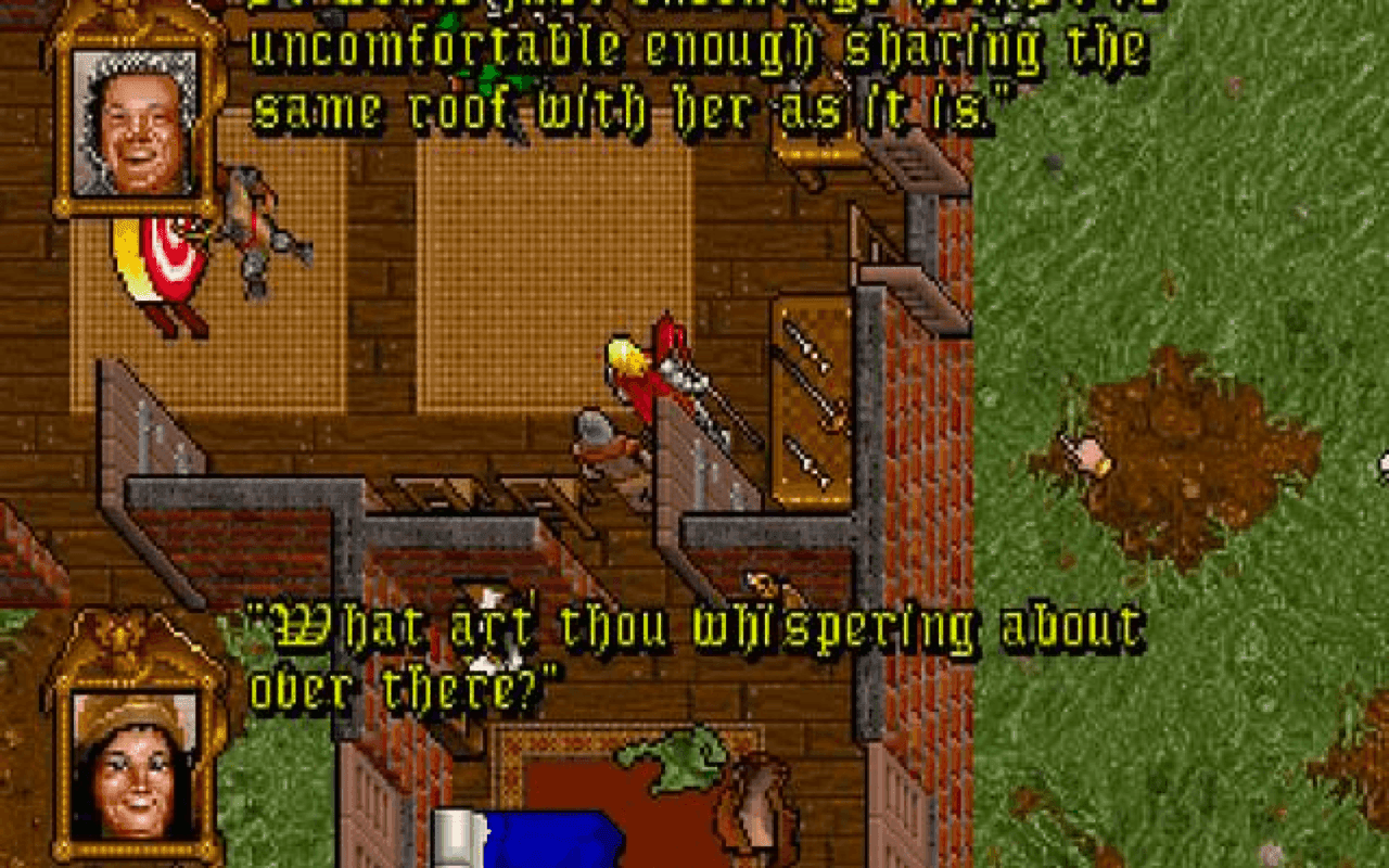 Gameplay screen of Ultima VII: The Black Gate (7/8)