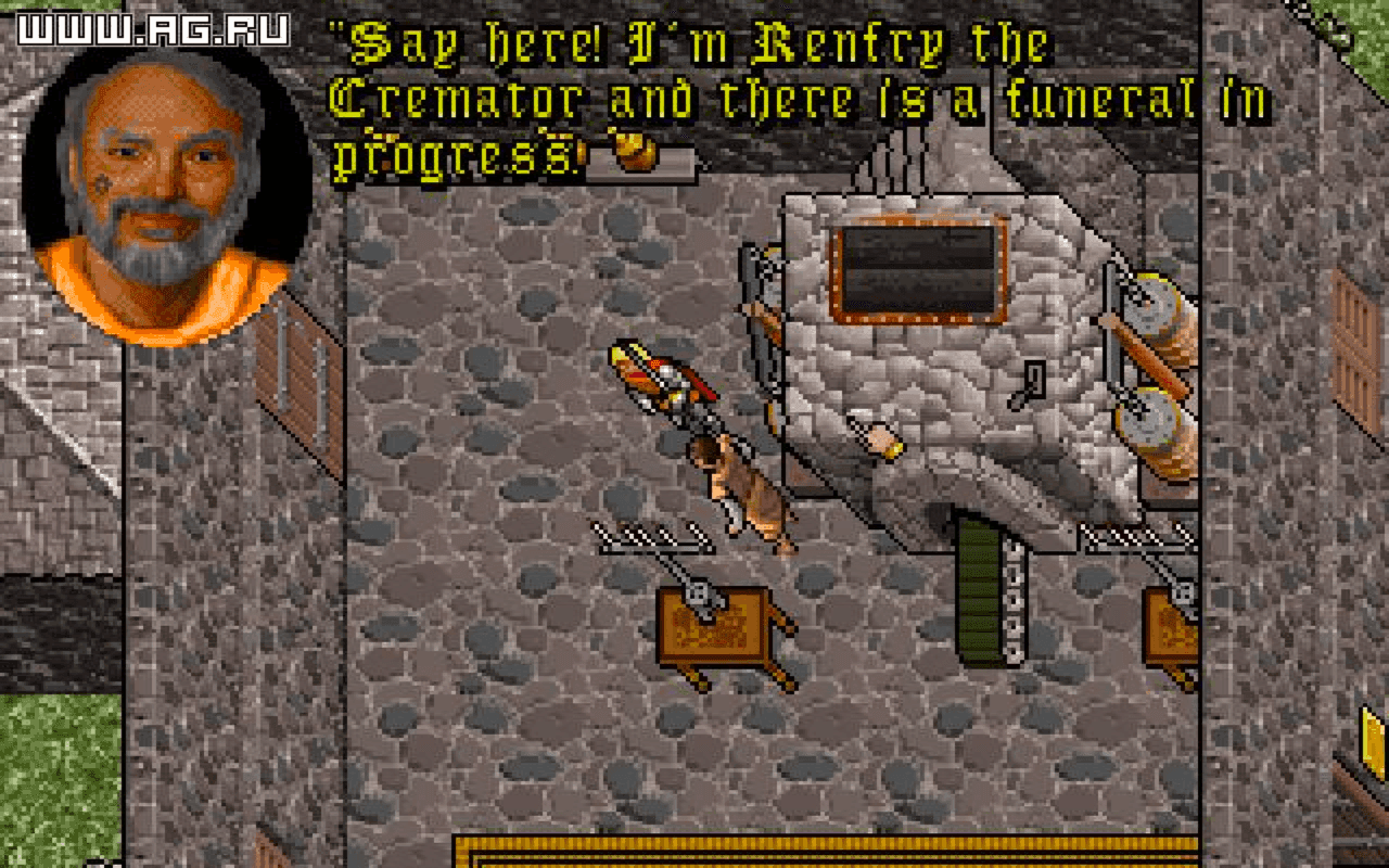 Gameplay screen of Ultima VII: Part Two - The Silver Seed (8/8)