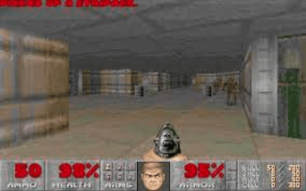 Gameplay screen of The Ultimate Doom (8/8)