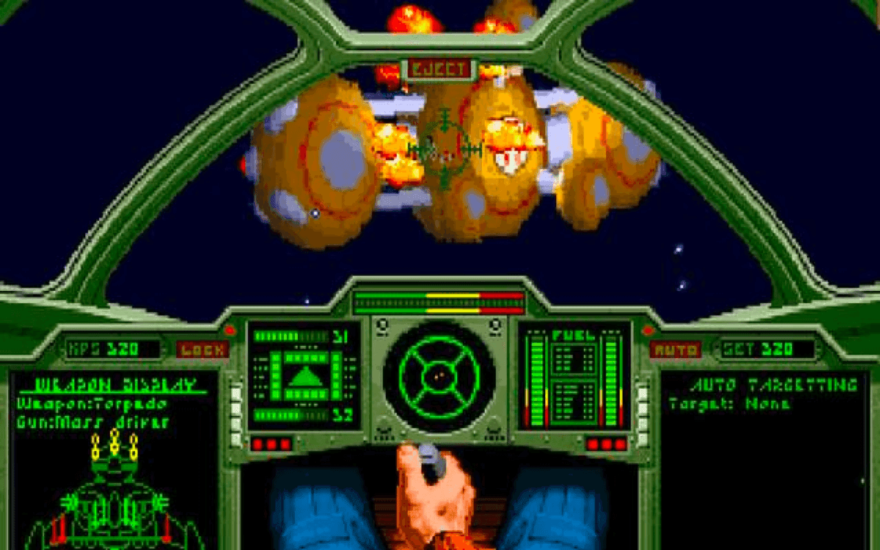 Gameplay screen of Wing Commander (3/4)