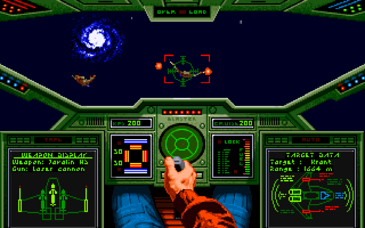 Gameplay screen of Wing Commander (1/4)