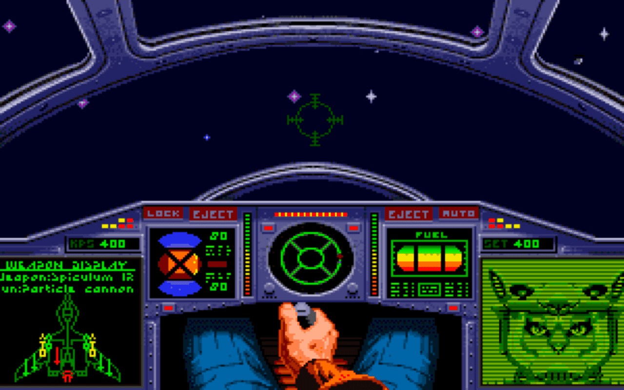 Gameplay screen of Wing Commander Academy (1/4)