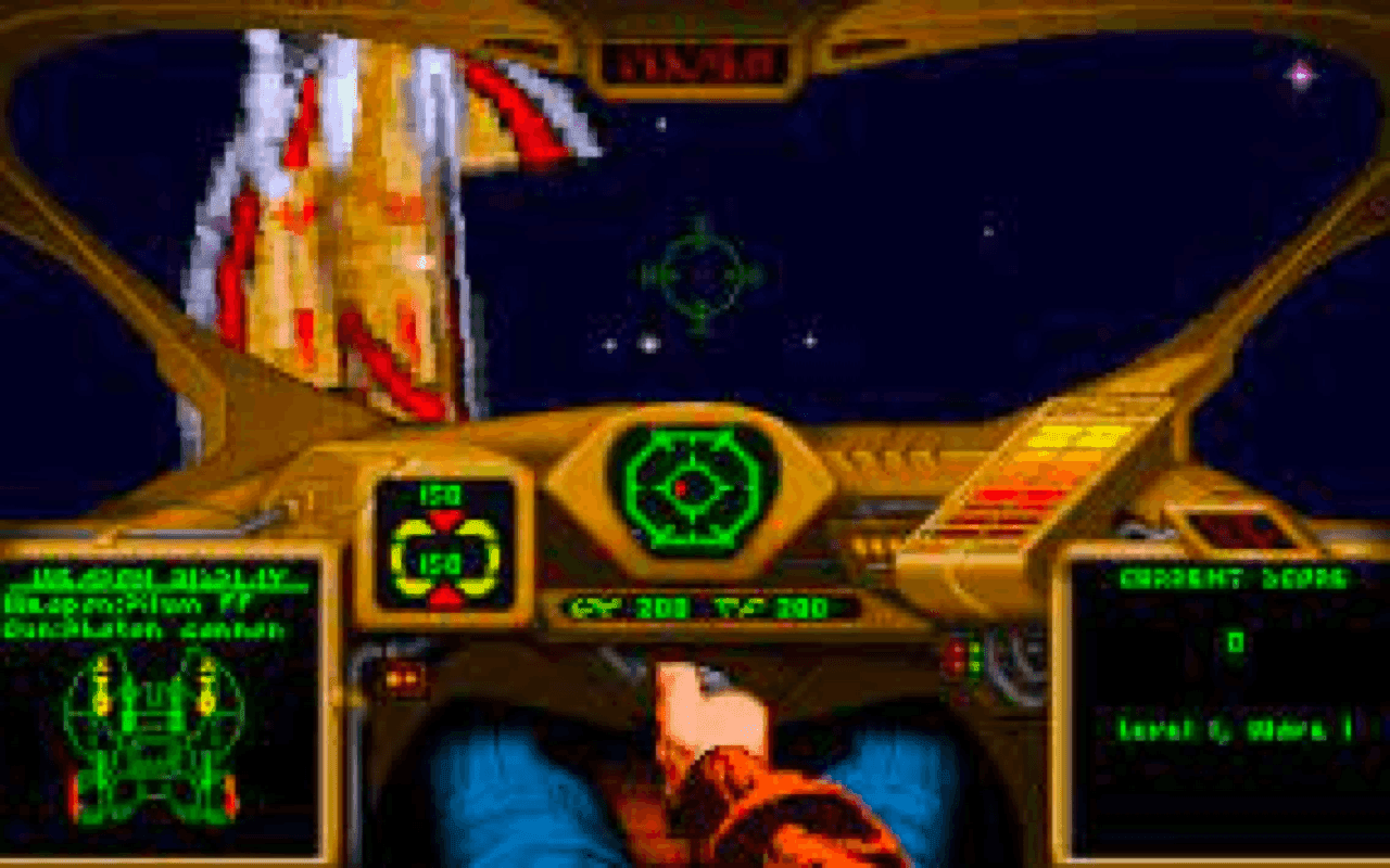 Gameplay screen of Wing Commander Academy (3/4)
