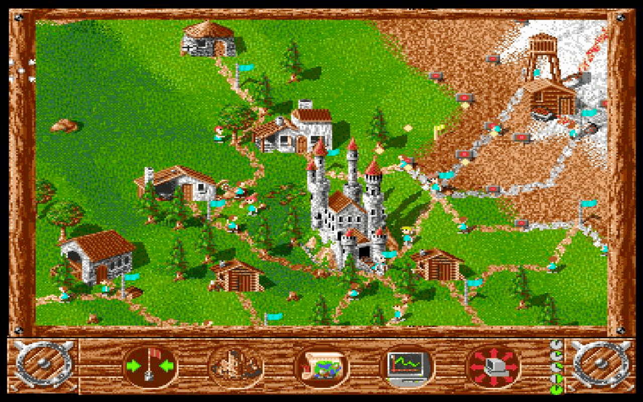 Gameplay screen of The Settlers (3/7) Gameplay screen of The Settlers (3/7)