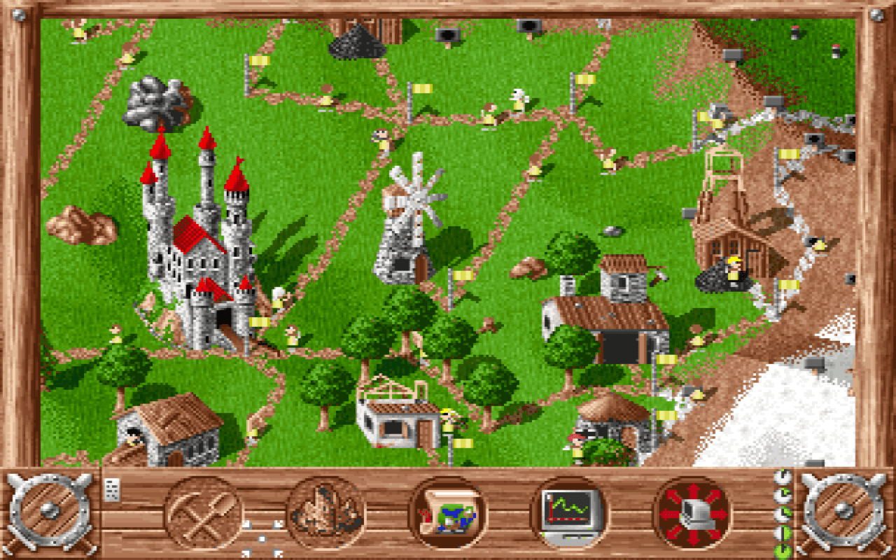 Gameplay screen of The Settlers (2/7) Gameplay screen of The Settlers (2/7)