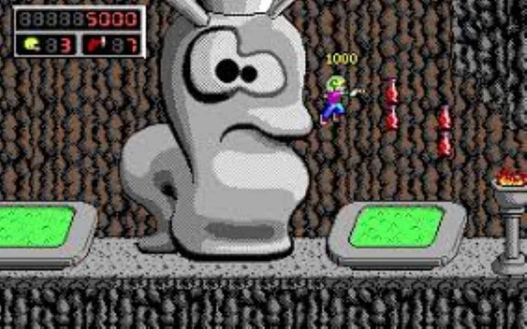 Gameplay screen of Commander Keen 4: Secret of the Oracle (4/8) Gameplay screen of Commander Keen 4: Secret of the Oracle (4/8)