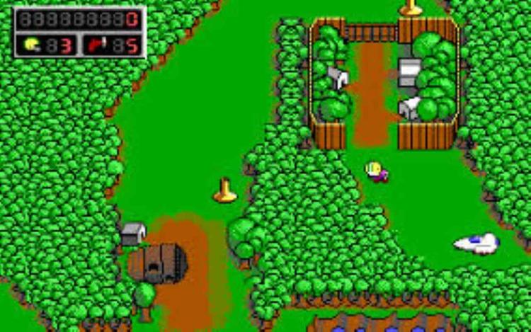 Gameplay screen of Commander Keen 4: Secret of the Oracle (6/8) Gameplay screen of Commander Keen 4: Secret of the Oracle (6/8)