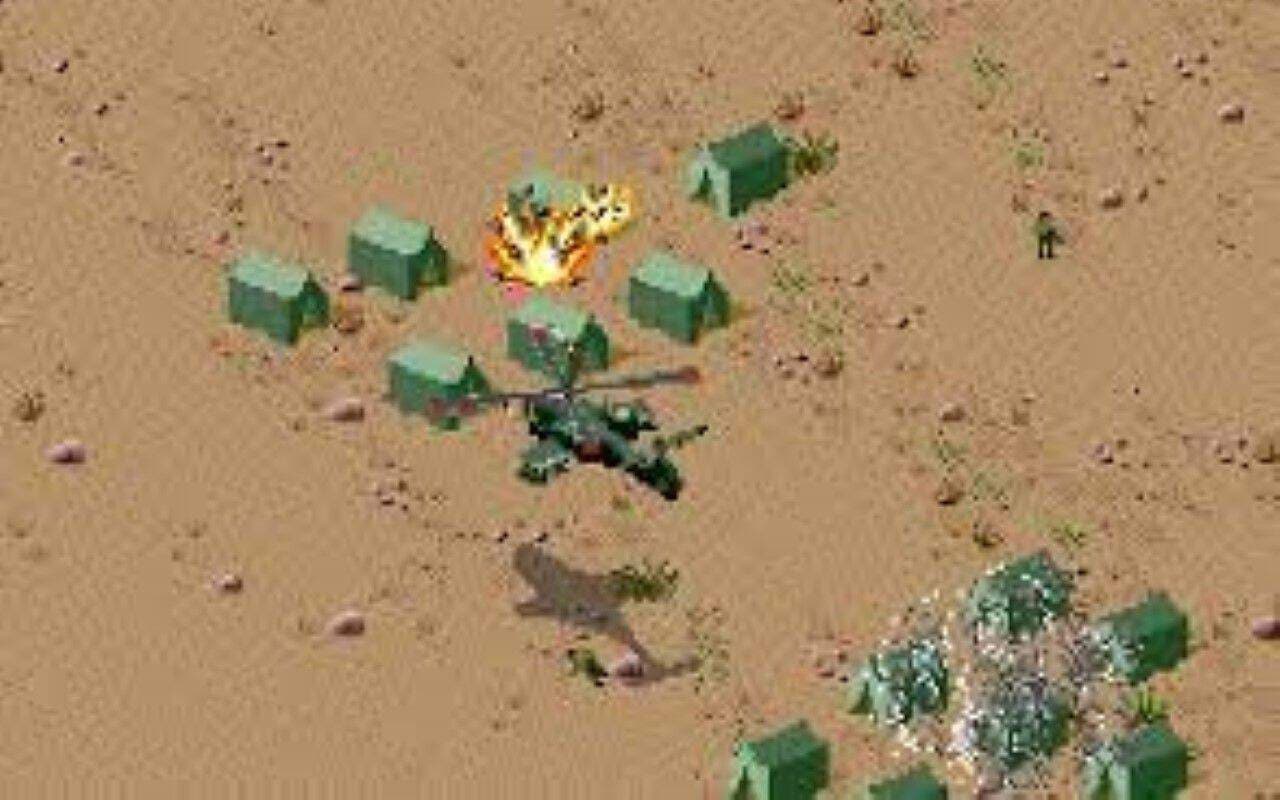 Gameplay screen of Desert Strike: Return to the Gulf (8/8) Gameplay screen of Desert Strike: Return to the Gulf (8/8)
