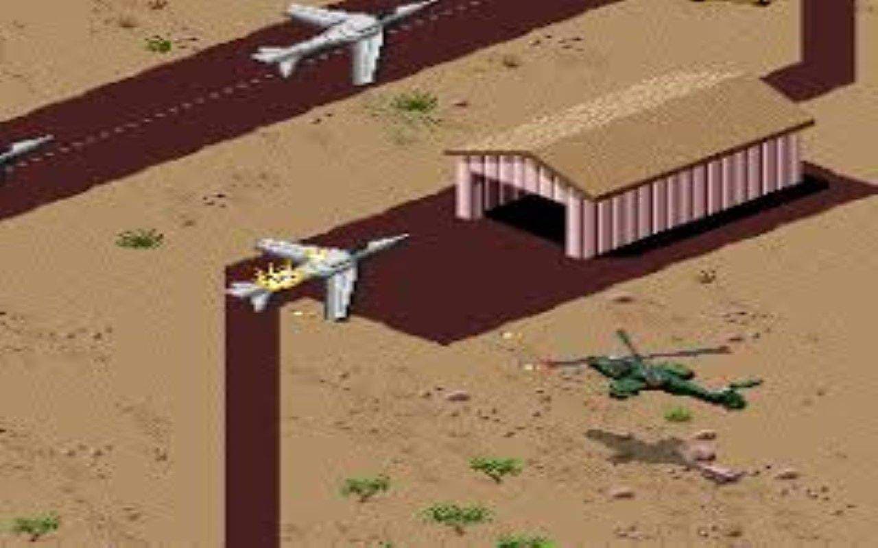 Gameplay screen of Desert Strike: Return to the Gulf (7/8) Gameplay screen of Desert Strike: Return to the Gulf (7/8)