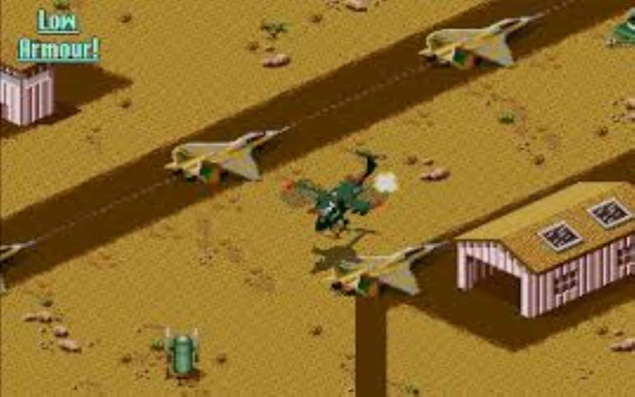 Gameplay screen of Desert Strike: Return to the Gulf (4/8) Gameplay screen of Desert Strike: Return to the Gulf (4/8)