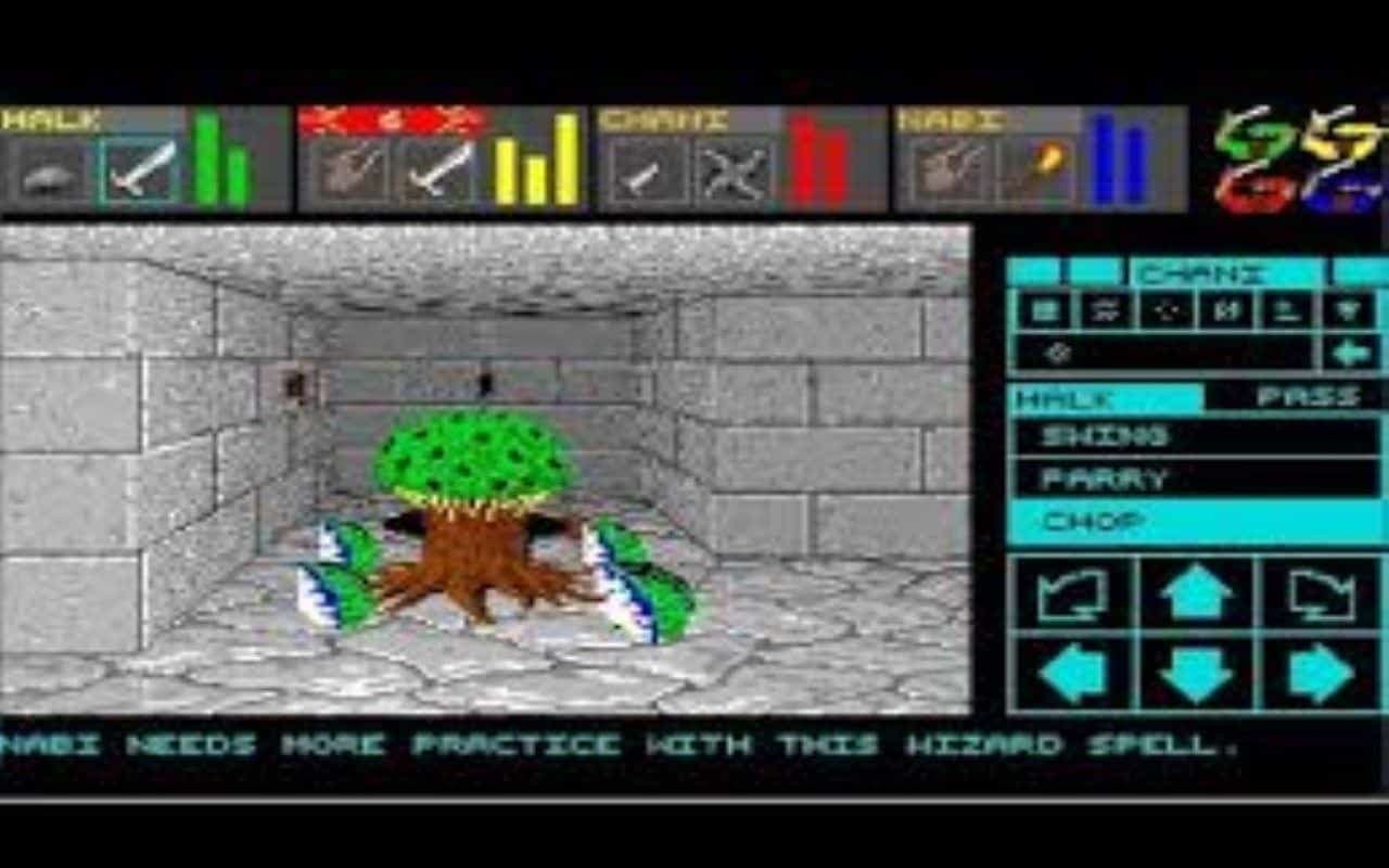 Gameplay screen of Dungeon Master (3/8) Gameplay screen of Dungeon Master (3/8)