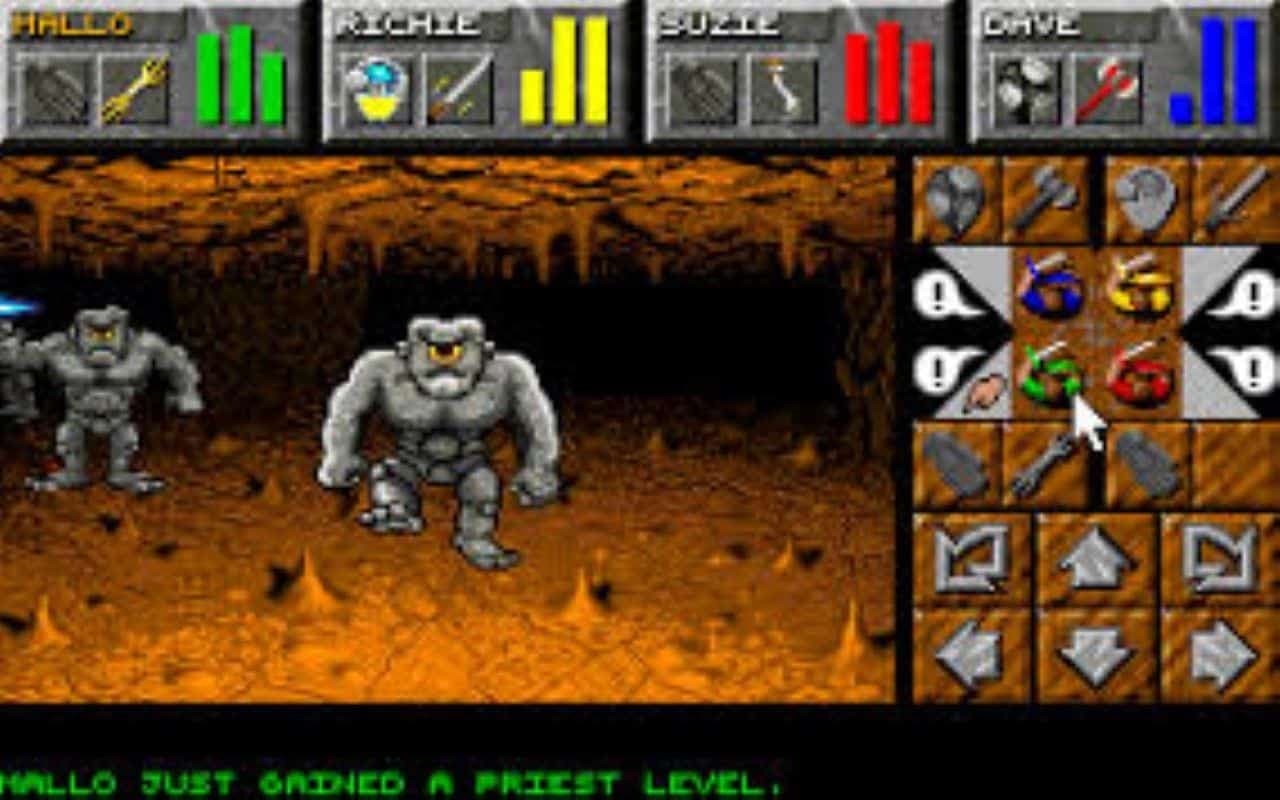 Gameplay screen of Dungeon Master (7/8) Gameplay screen of Dungeon Master (7/8)