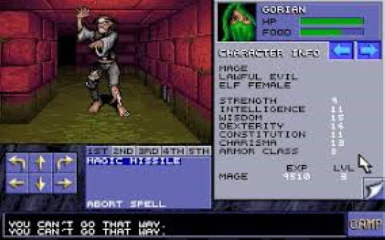 Gameplay screen of Eye of the Beholder (3/8) Gameplay screen of Eye of the Beholder (3/8)