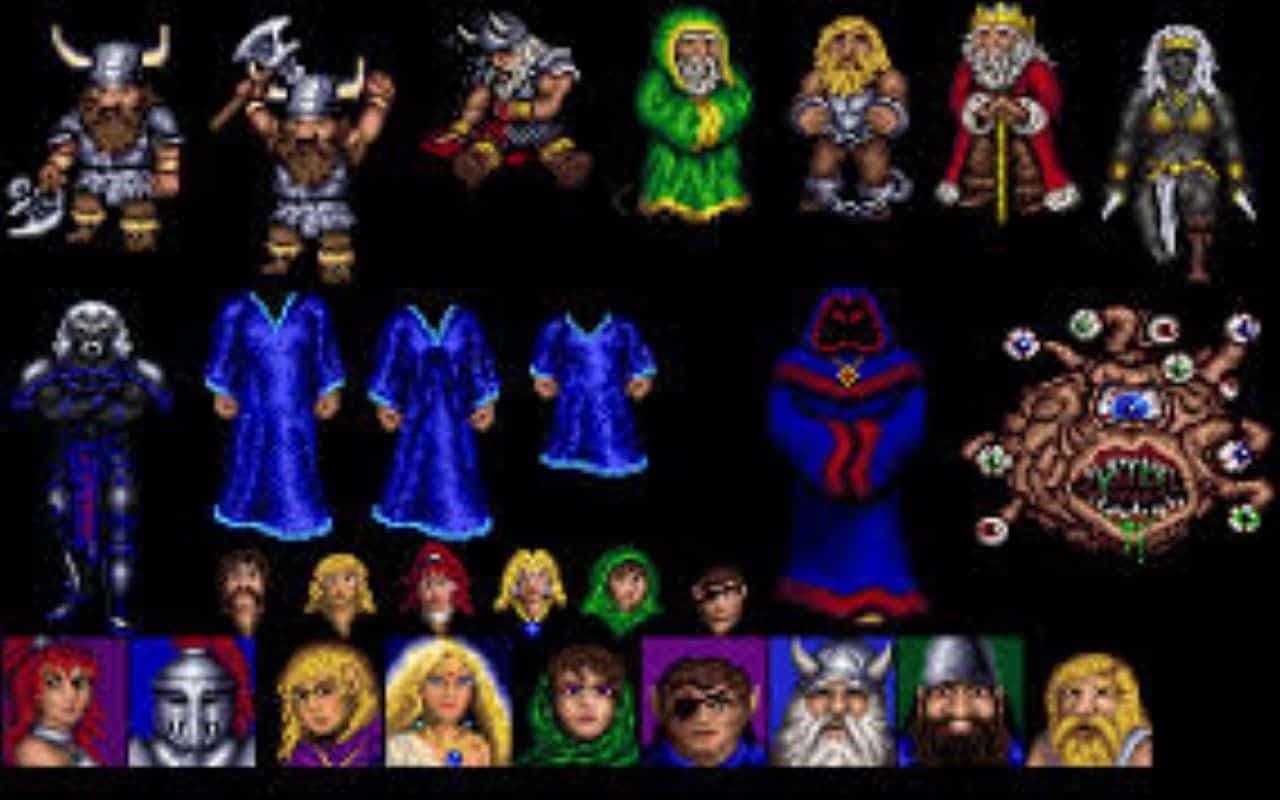 Gameplay screen of Eye of the Beholder (1/8) Gameplay screen of Eye of the Beholder (1/8)