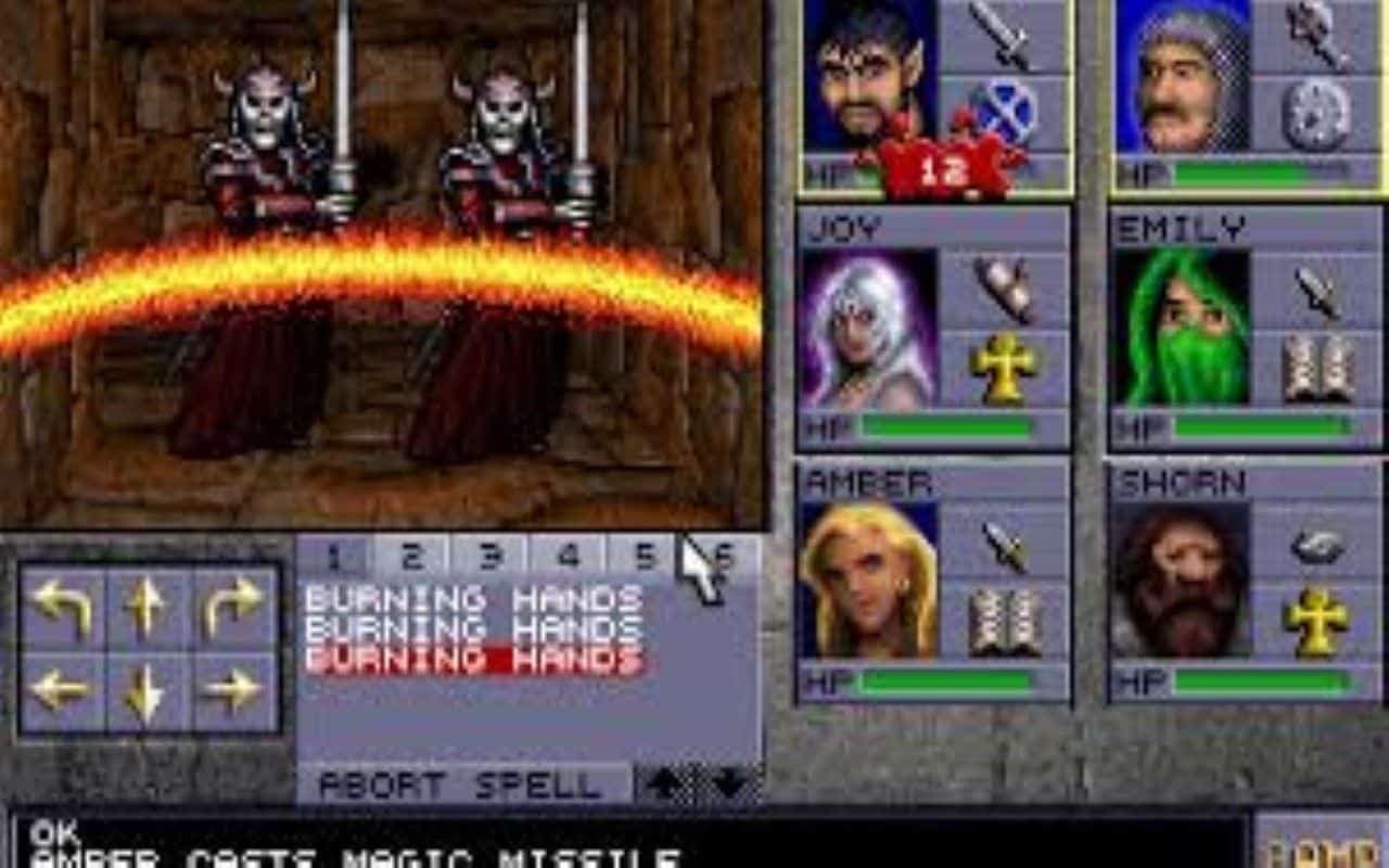 Gameplay screen of Eye of the Beholder (5/8) Gameplay screen of Eye of the Beholder (5/8)